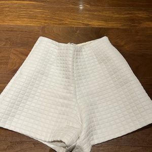 Asos white high waist shorts. Size 4. Excellent condition.